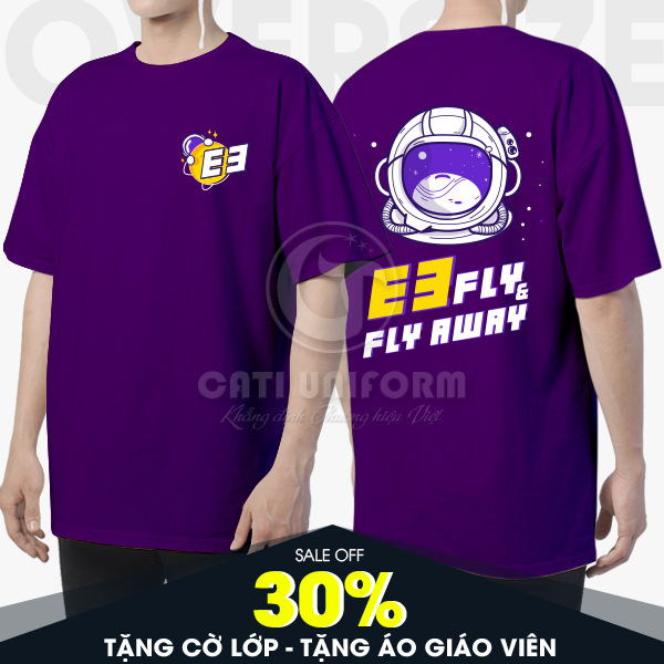 Áo lớp Oversize phản quang vũ trụ