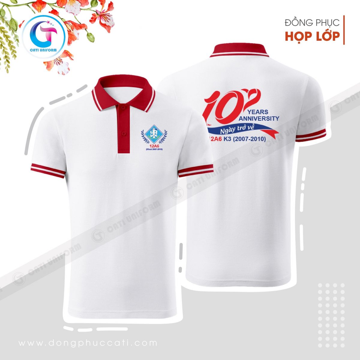 áo đồng phục họp lớp 10 năm