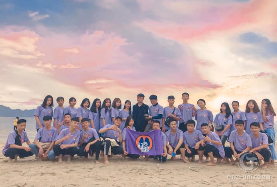 áo lớp oversize màu tím cả