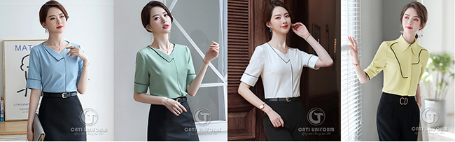áo sơ mi công sở nữ dáng tay lỡ